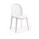 Moon Cafe Chair Plastic Stackable Poly Seating UV Resistant 