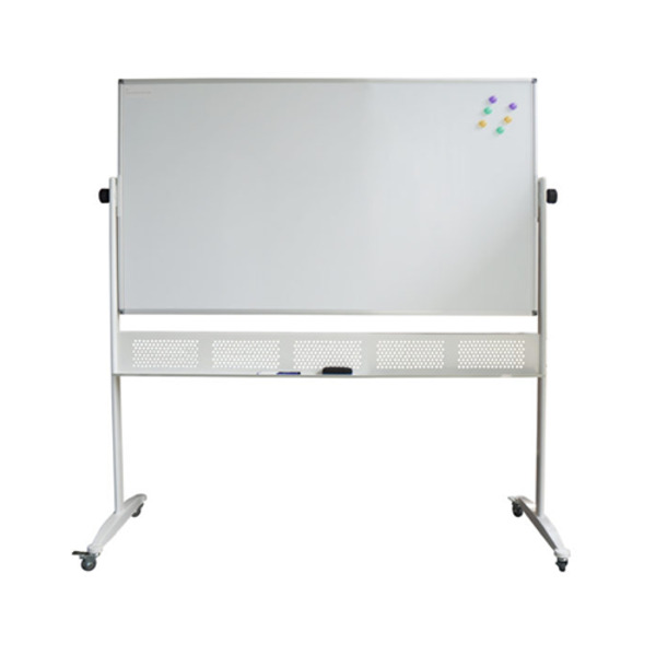 Standard Magnetic Double Sided Pivoting Whiteboard With Pen Tray Standard Magnetic Double Sided Pivoting Whiteboard With Pen Tray