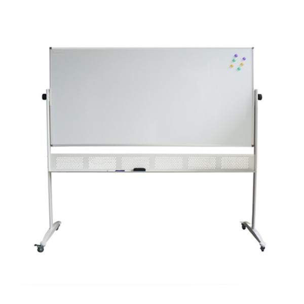 Standard Magnetic Double Sided Pivoting Whiteboard With Pen Tray Standard Magnetic Double Sided Pivoting Whiteboard With Pen Tray