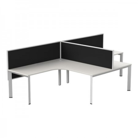 2 Person Workstation with Dividers Australia | Buy Direct Online