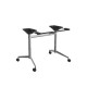 Uni Flip Table Folding Top Mobile Tables Metal Frame 250kg Weight Rated