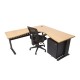 Fast Rapidline Corner Span Desk Metal Frame & Modesty Fast Rapidline Corner Span Desk Metal Frame & Modesty
