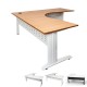 Fast Rapidline Corner Span Desk Metal Frame & Modesty