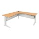 Rapid Span Corner Electric Height Adjustable Workstation Sit Stand Desk Rapid Span Corner Electric Height Adjustable Workstation Sit Stand Desk