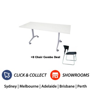 folding table and chairs for 8