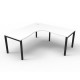 Deluxe Rapid Infinity Profile Legs 1 Person Single Sided Corner Workstation Deluxe Rapid Infinity Profile Legs 1 Person Single Sided Corner Workstation