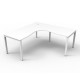 Deluxe Rapid Infinity Profile Legs 1 Person Single Sided Corner Workstation Deluxe Rapid Infinity Profile Legs 1 Person Single Sided Corner Workstation