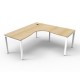Deluxe Rapid Infinity Profile Legs 1 Person Single Sided Corner Workstation Deluxe Rapid Infinity Profile Legs 1 Person Single Sided Corner Workstation