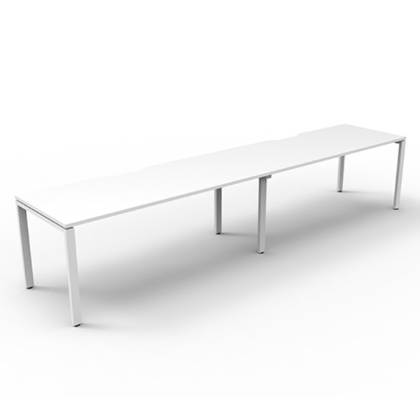 Deluxe Rapid Infinity 2 Person Single Sided Workstation - Profile Leg Deluxe Rapid Infinity 2 Person Single Sided Workstation - Profile Leg