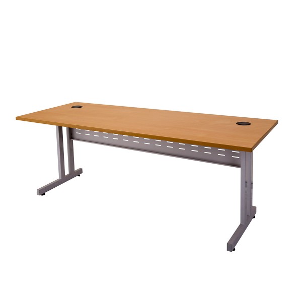 C Leg Home Office Desk with Metal Modesty Panel C Leg Home Office Desk with Metal Modesty Panel