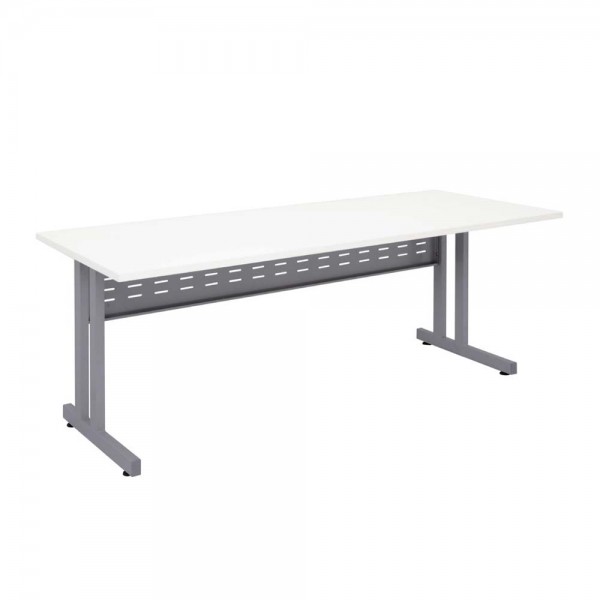C Leg Home Office Desk with Metal Modesty Panel C Leg Home Office Desk with Metal Modesty Panel