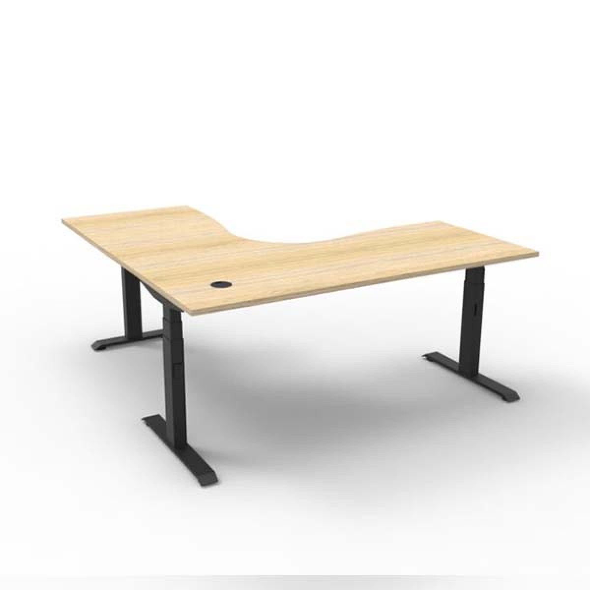 Rapid Boost+ Electric Height Adjustable Corner Workstation Sit Stand Desk