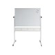 Standard Magnetic Double Sided Pivoting Whiteboard With Pen Tray Standard Magnetic Double Sided Pivoting Whiteboard With Pen Tray