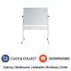Standard Magnetic Double Sided Pivoting Whiteboard With Pen Tray Standard Magnetic Double Sided Pivoting Whiteboard With Pen Tray