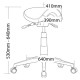 Saddle Chair Stool Industrial Desk Height Adjustable Stools - CAD
