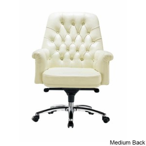 Eisenhower Premium 100 Genuine Leather Executive Office Chair Genuine Leather Executive Office Chair, White Leather Office Chairs Australia