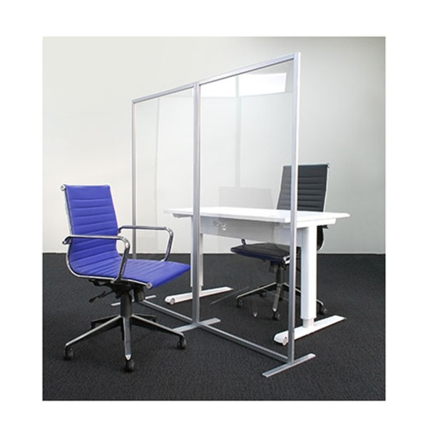 Free Standing Straight Transparent Screen Guard Partition Divider Free Standing Straight Transparent Screen Guard Partition Divider