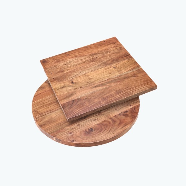 Acacia Round Square Table Tops, Round Wooden Table Tops