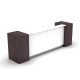 Aston Reception Counter Desk Hob Caesar Stone & Teak Timber Aston Reception Counter Desk Hob Caesar Stone & Teak Timber