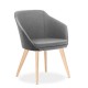 Rossetto Annette Tub Chair with Timber Legs