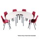 Quadrant Educational Table Classroom Study Tables with Melamine Top