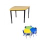 Stingray Educational Table Classroom Study Tables with Melamine Top