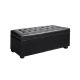 Artiss PU Leather Storage Ottoman - Black Artiss PU Leather Storage Ottoman - Black