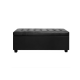 Artiss PU Leather Storage Ottoman - Black Artiss PU Leather Storage Ottoman - Black