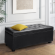 Artiss PU Leather Storage Ottoman - Black Artiss PU Leather Storage Ottoman - Black