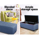 Premium Storage Ottoman - Blue Premium Storage Ottoman - Blue