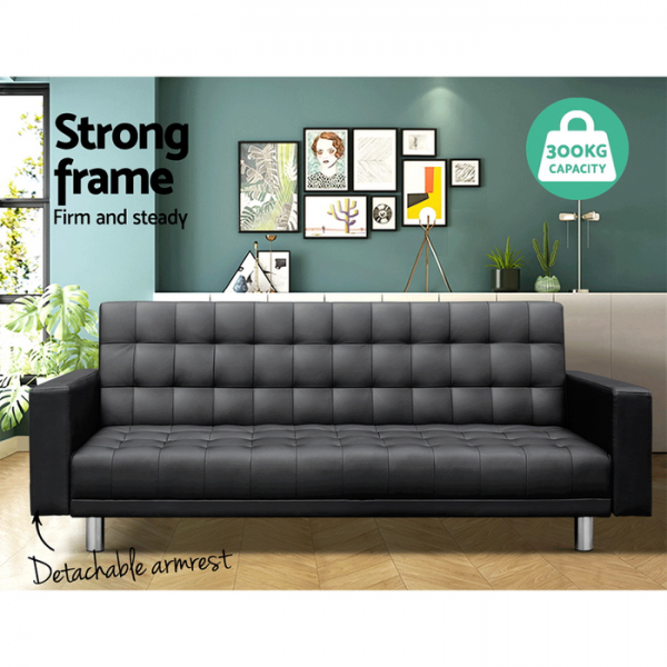 Stratford PU Leather Sofa Bed 5 Seater Stratford PU Leather Sofa Bed 5 Seater