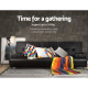 Glengowrie 3 Seater PU Leather Sofa Bed with 2 Cup Holder Glengowrie 3 Seater PU Leather Sofa Bed with 2 Cup Holder