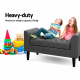 Artiss Fabric Storage Ottoman - Grey Artiss Fabric Storage Ottoman - Grey