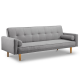 3 Seater Sofa Bed Folding Couch Lounge Faux Linen Fabric 3 Seater Sofa Bed Folding Couch Lounge Faux Linen Fabric
