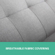 3 Seater Sofa Bed Folding Couch Lounge Faux Linen Fabric 3 Seater Sofa Bed Folding Couch Lounge Faux Linen Fabric