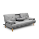 3 Seater Linen Fabric Sofa Bed with 2 Cup Holder 3 Seater Linen Fabric Sofa Bed with 2 Cup Holder