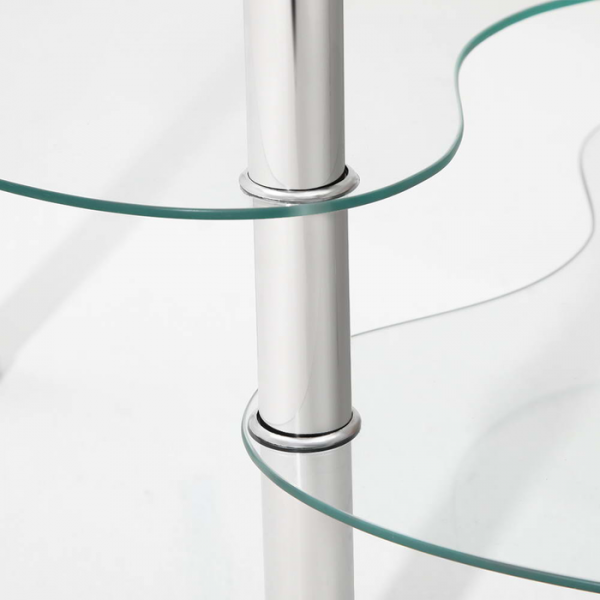 Glass Oval Coffee Table - Clear Glass Oval Coffee Table - Clear