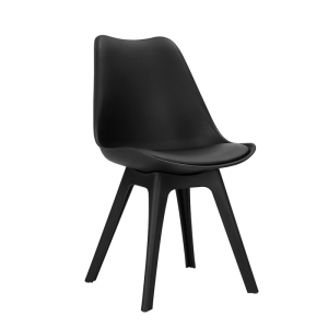 black padded kitchen chairs