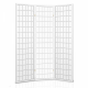 3 Panel Wooden Office Room Home Divider Partition Screen - White 3 Panel Wooden Office Room Home Divider Partition Screen - White