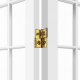 3 Panel Wooden Office Room Home Divider Partition Screen - White 3 Panel Wooden Office Room Home Divider Partition Screen - White