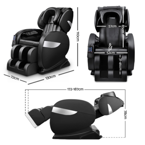 Livemor Recliner Auto Extension 3 speed Levels Electric Massage Chair Livemor Recliner Auto Extension 3 speed Levels Electric Massage Chair