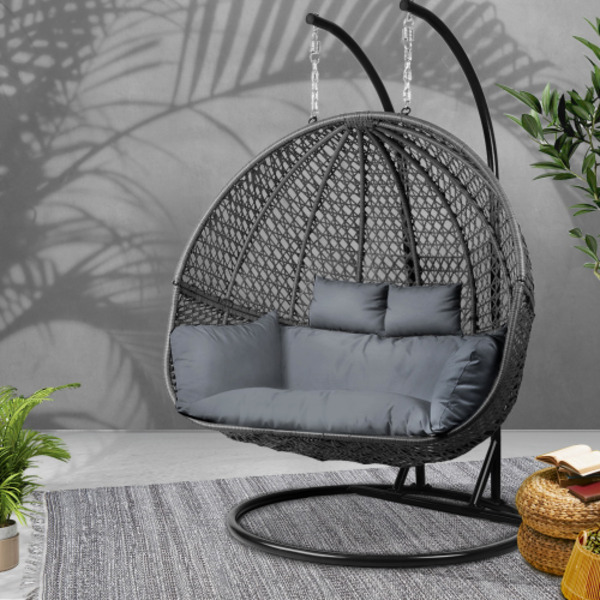 Gardeon Outdoor & Indoor Double Hanging Swing Chair From