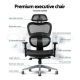 Ergohuman Replica Executive Deluxe Office Mesh Chair High Back Home School Gaming Black