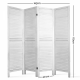 Artiss Room Divider Privacy Screen Foldable Partition 4 Panel Stand - White Artiss Room Divider Privacy Screen Foldable Partition 4 Panel Stand - White