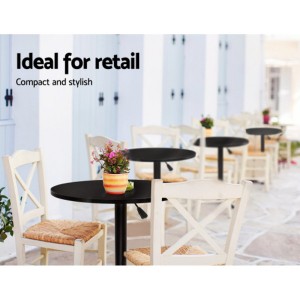 Artiss Height Adjustable Gas Lift Wood Metal Office Cafe Bar Table - Black Artiss Height Adjustable Gas Lift Wood Metal Office Cafe Bar Table - Black