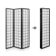 Artiss 6 Panel Room Divider Privacy Screen Foldable Pine Wood Stand Black Artiss 6 Panel Room Divider Privacy Screen Foldable Pine Wood Stand Black