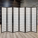 Artiss 6 Panel Room Divider Privacy Screen Foldable Pine Wood Stand Black Artiss 6 Panel Room Divider Privacy Screen Foldable Pine Wood Stand Black