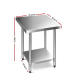 Cefito 762 x 762mm Commercial Stainless Steel Bench Cefito 762 x 762mm Commercial Stainless Steel Bench