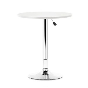 Artiss Height Adjustable Gas Lift Wood Metal Office Cafe Bar Table White