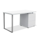 Hindmarsh 3 Drawer Office Study Desk - White